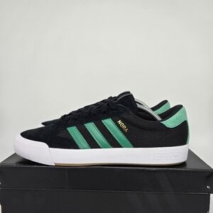 New adidas Nora 'Black Court Green' Men's Suede Shoes Size 9.5